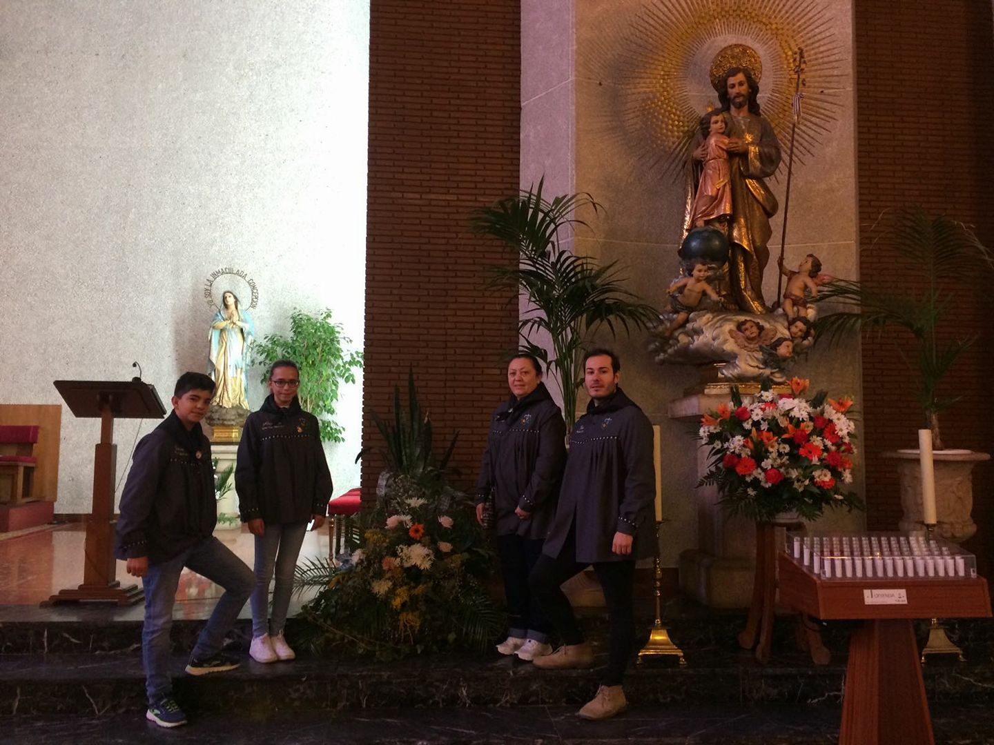  OFRENDA FLORAL EN HONOR A SON JOSE FALLA ANGEL DEL ALCAZAR