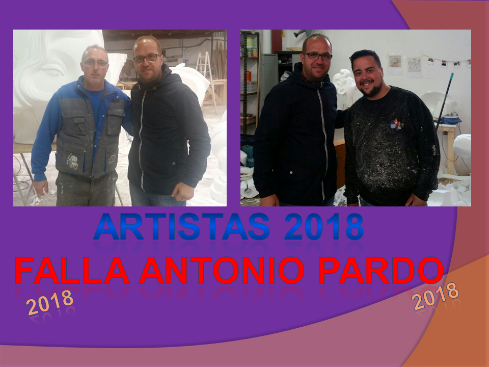  ARTISTAS FALLEROS DEL 50 ANIVERSARIO FALLA ANTONIO PARDO