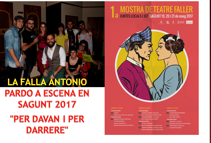  LA FALLA ANTONIO PARDO A ESCENA EN LA 1 MOSTRA TEATRE FALLER