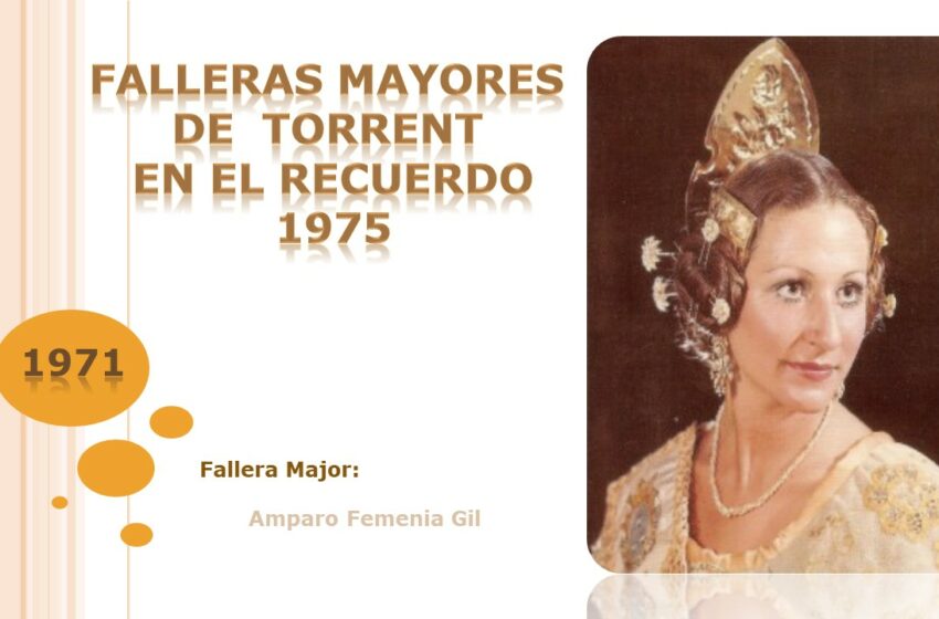  FALLERAS MAYORES DE  TORRENT EN EL RECUERDO 1975