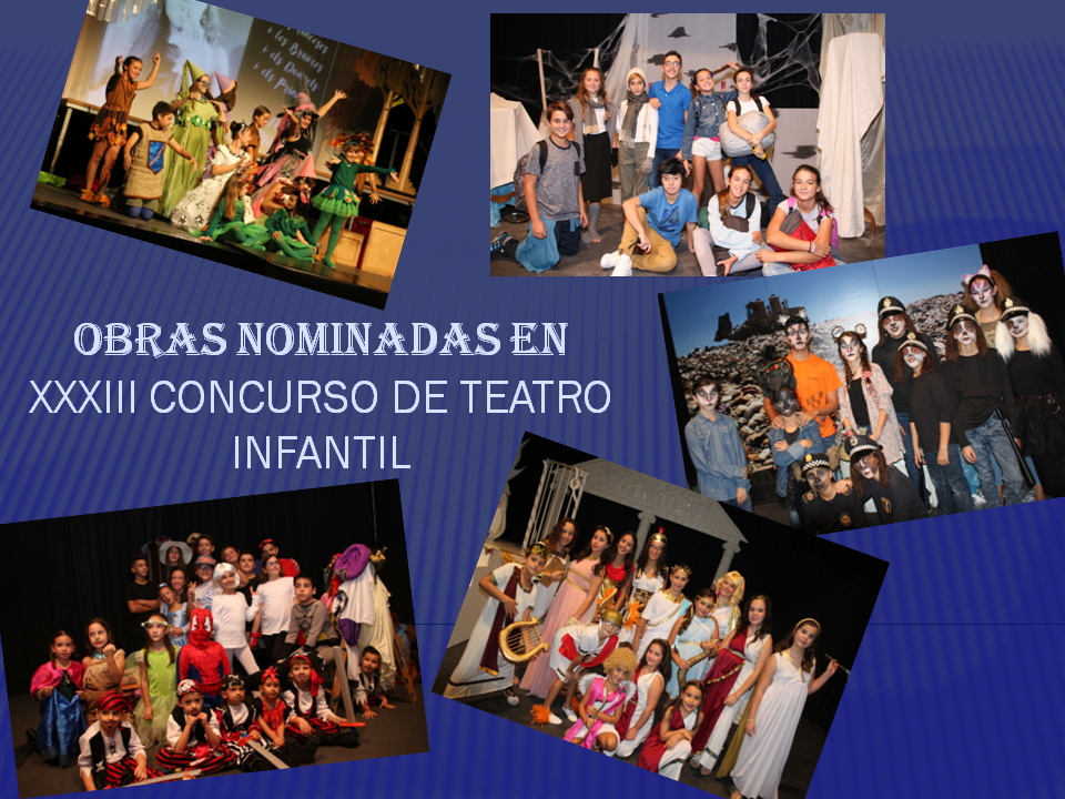  NOMINACIONES  XXXIII CONCURSO DE TEATRO INFANTIL