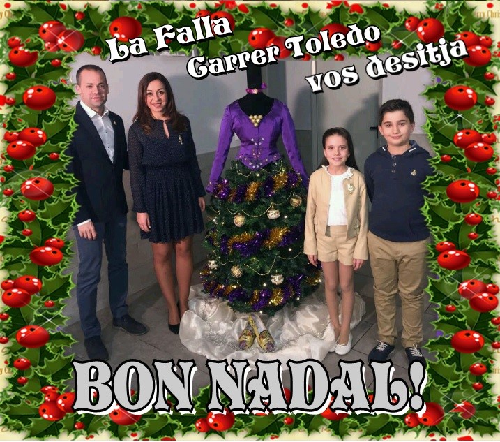  BON NADAL I FELIÇ ANY NOU 2018   FALLA CARRER TOLEDO.