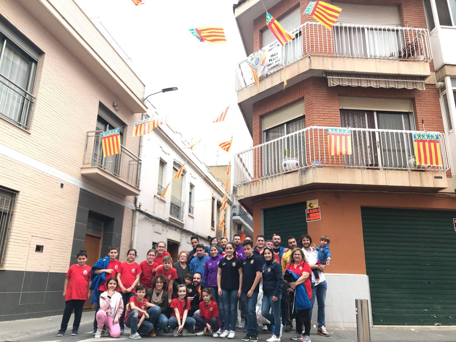  PUESTA DE BANDERAS FALLA PLAÇA SANT ROC