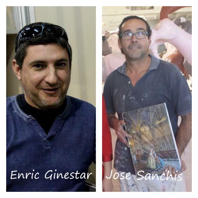  ENRIC GINESTAR Y JOSÉ SANCHIS ARTISTAS FALLEROS 2019