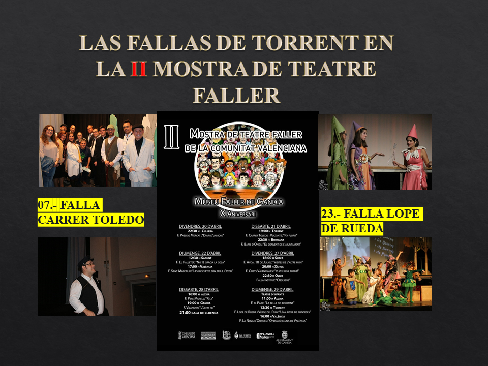  PRESENTACIÓN DE LA II MUESTRA DE TEATRO FALLERO