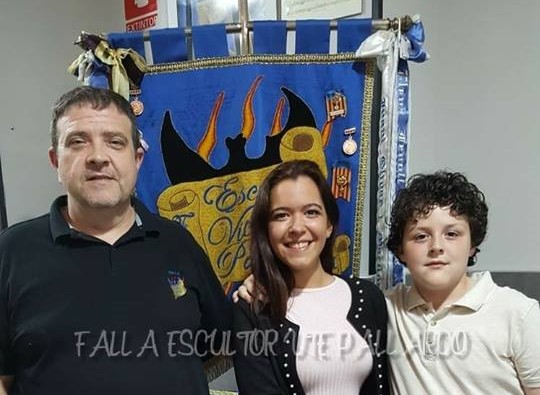  JUDYTH SEGARRA PERIS FALLERA MAYOR 2019, FALLA ESCULTOR