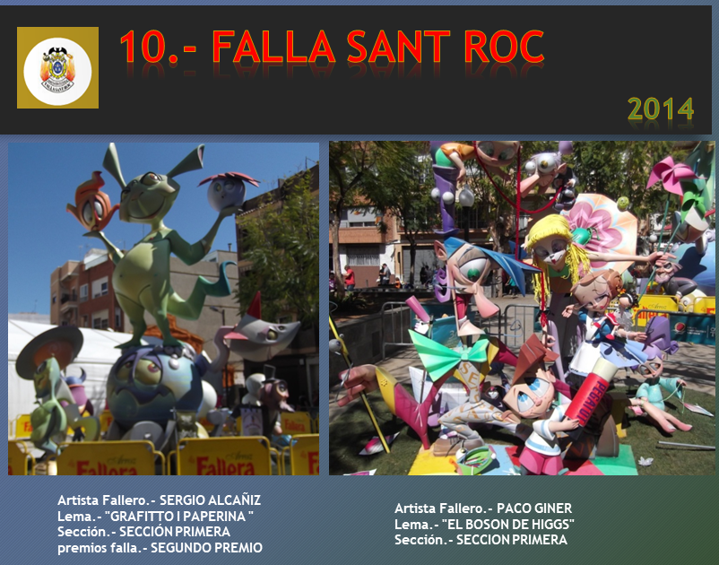  NUESTRAS FALLAS 2014, FALLA PLAÇA SANT ROC – GÓMEZ FERRER