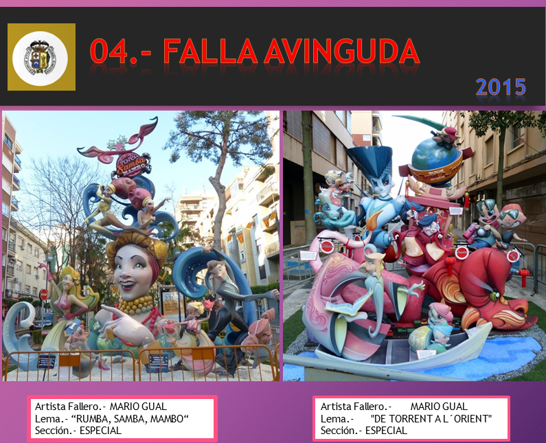  NUESTRAS FALLAS 2015 04.- FALLA AVINGUDA