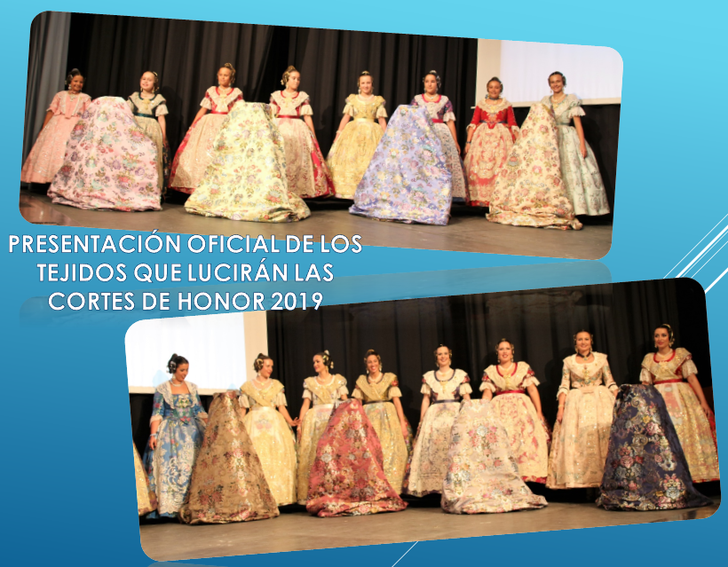  PRESENTACIÓN OFICIAL DE LOS TEJIDOS QUE LUCIRÁN LAS CORTES DE HONOR 2019