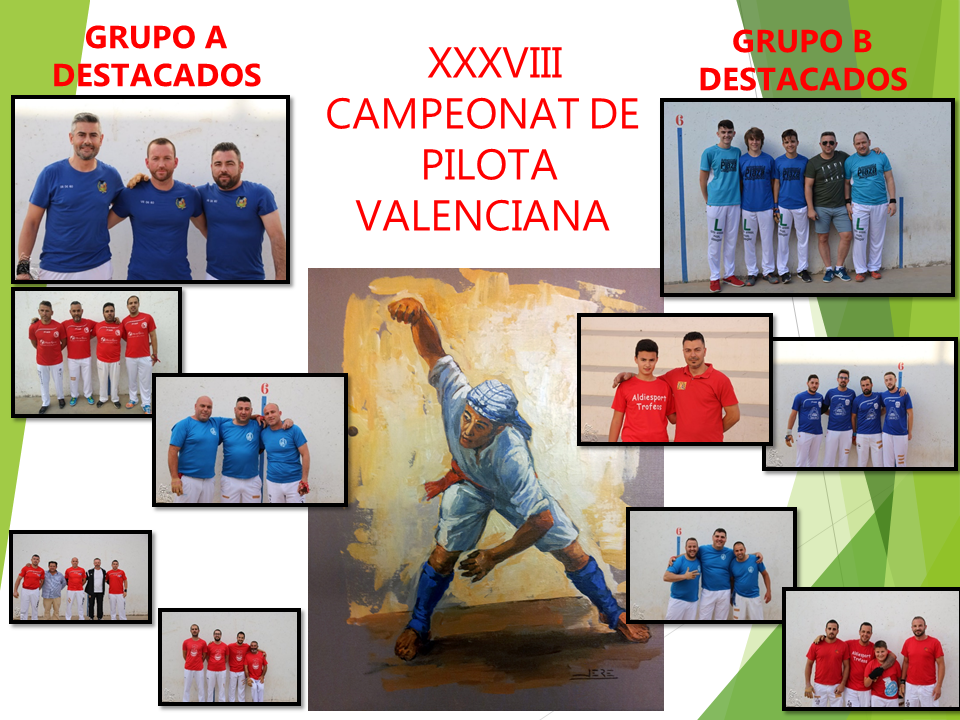  RESULTADOS DEL XXXVIII CAMPEONAT DE PILOTA VALENCIANA (25/06 al 29/06)