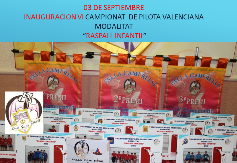  INAUGURACIÓN DEL VI CAMPEONATO DE RASPALL INFANTIL 2018