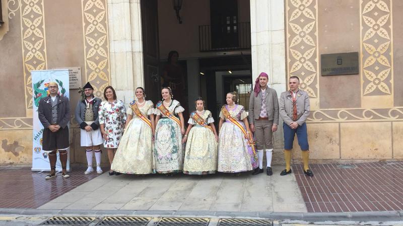  MARÍA JESÚS Y ALEXIA EN BENICARLO, EN EL HOMENAJE A LAS FALLERAS MAYORES 2018 DE TODA LA COMUNIDAD.