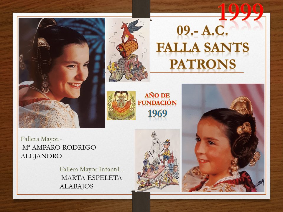  FALLAS EN EL RECUERDO AÑO 1999  A.C. FALLA SANTS PATRONS