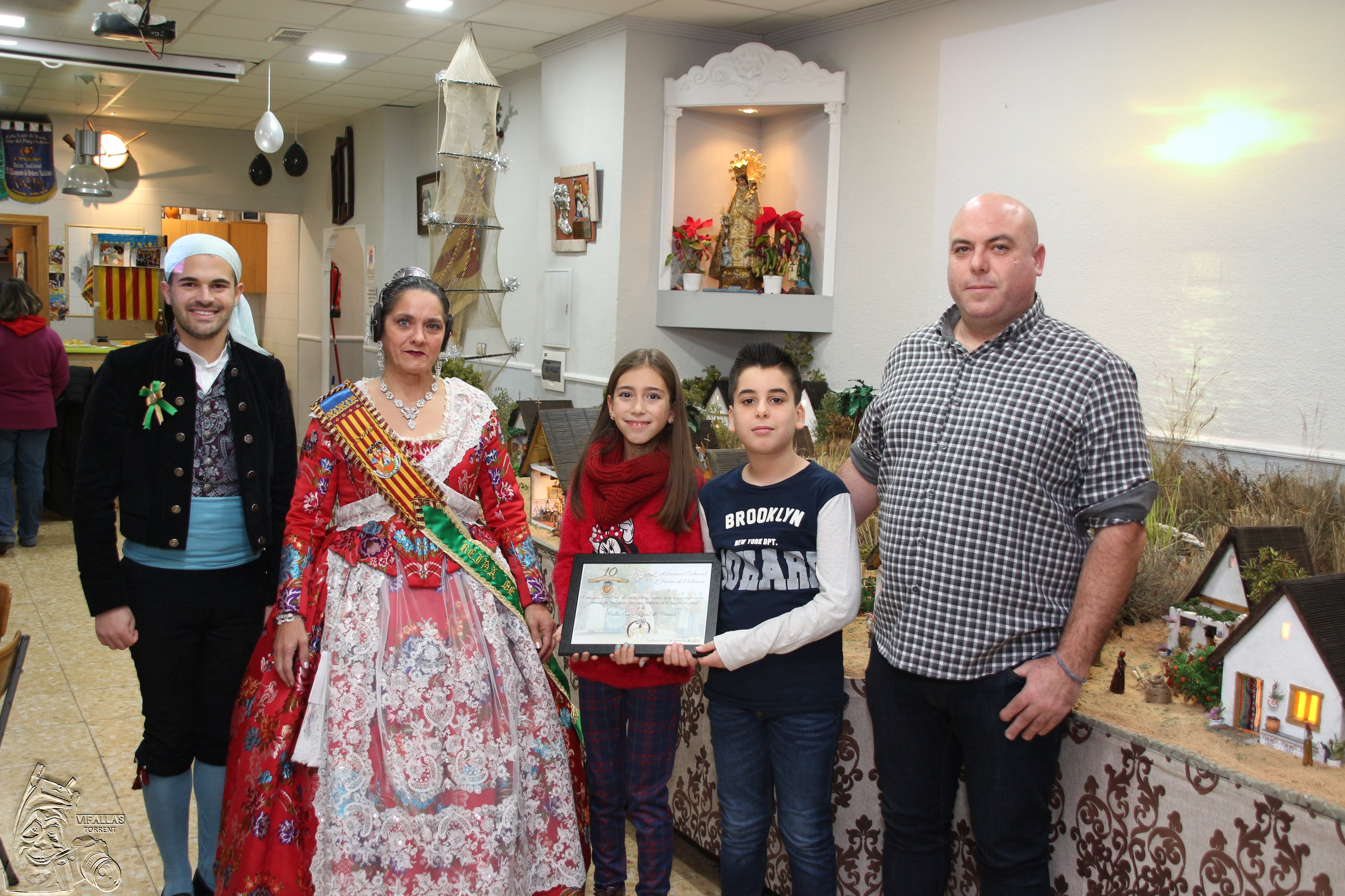  PREMIO DE L’ASSOCIACIÓ CULTURAL DE L’HORTA DE VALENCIA AL MEJOR BELÉN CON TEMA VALENCIANO.