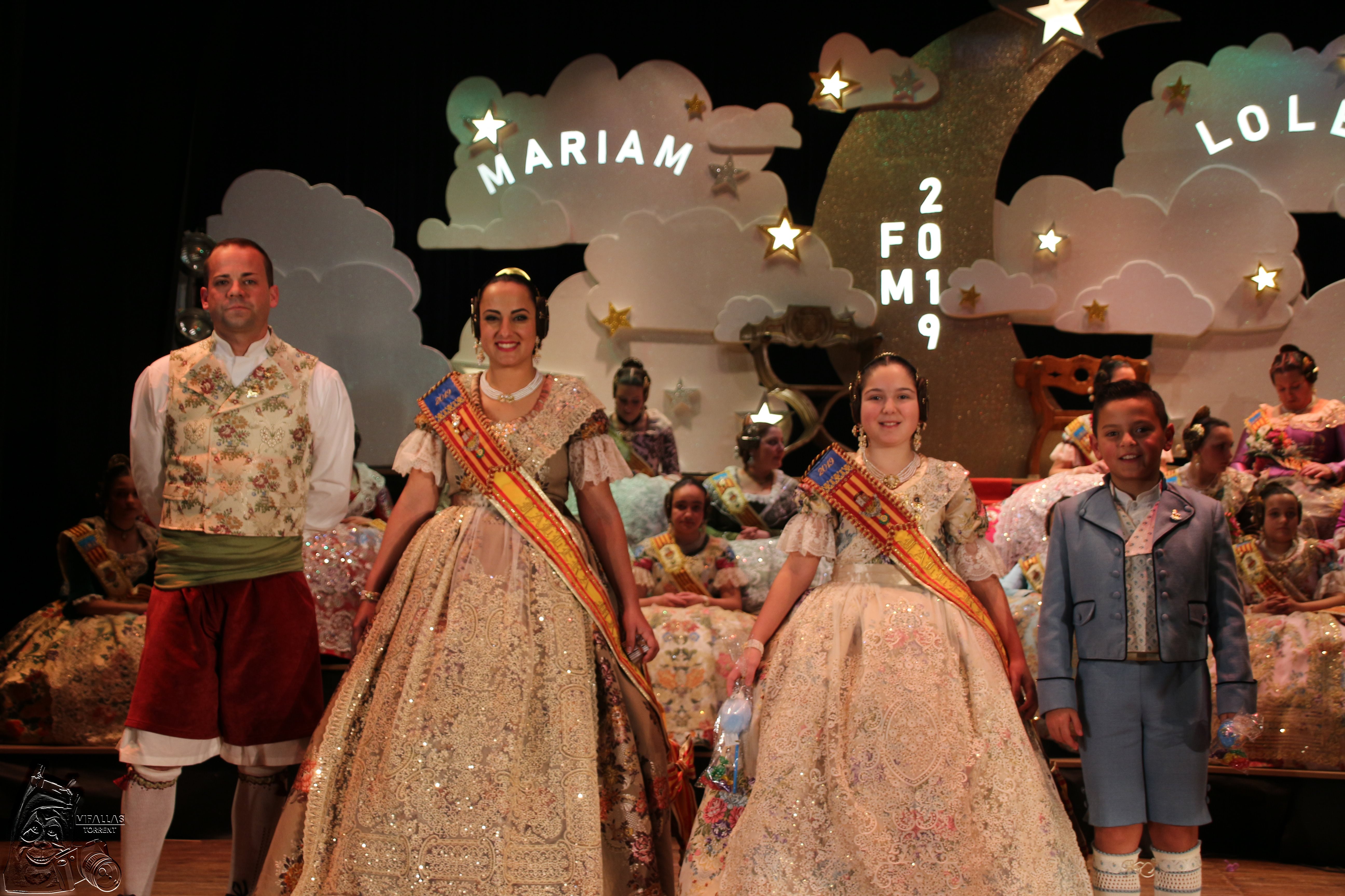  PRESENTACIÓN FALLERAS MAYORES  2019  FALLA CARRER TOLEDO