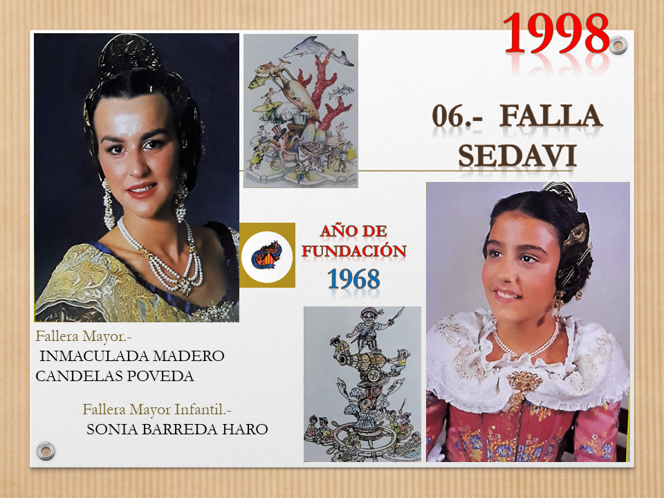  FALLAS EN EL RECUERDO AÑO 1998 FALLA SEDAVI