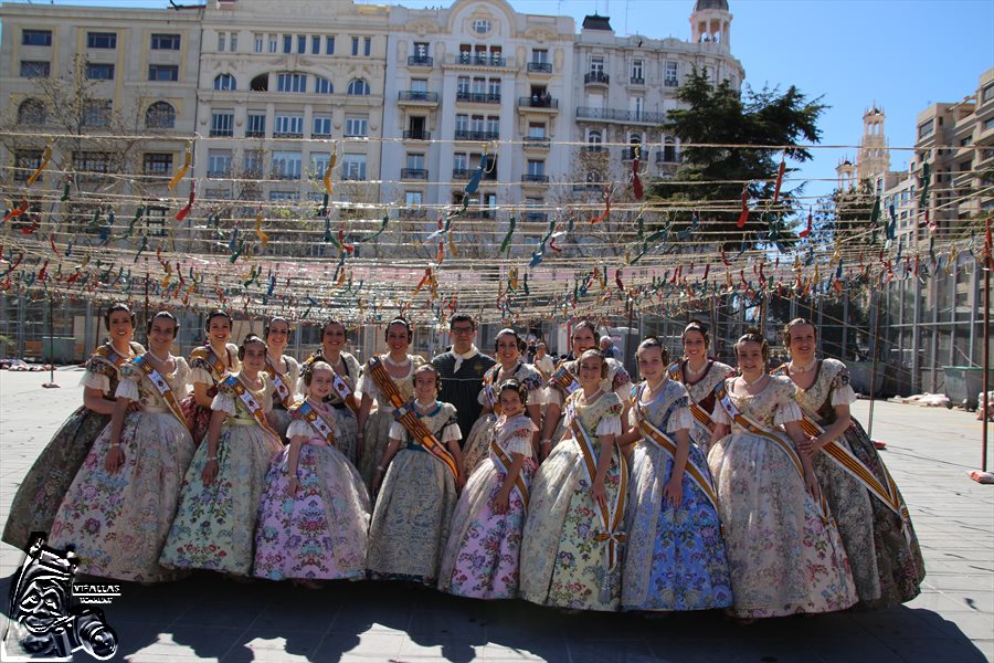  MASCLETA EN LA PLAZA DEL AYUNTAMIENTO DE VALENCIA.