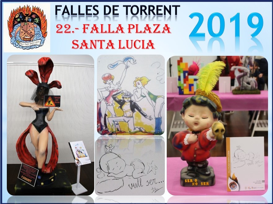  NINOTS EXPOSICIÓN Y BOCETOS FALLAS  2019 FALLA PLAÇA SANTA LLÚCIA