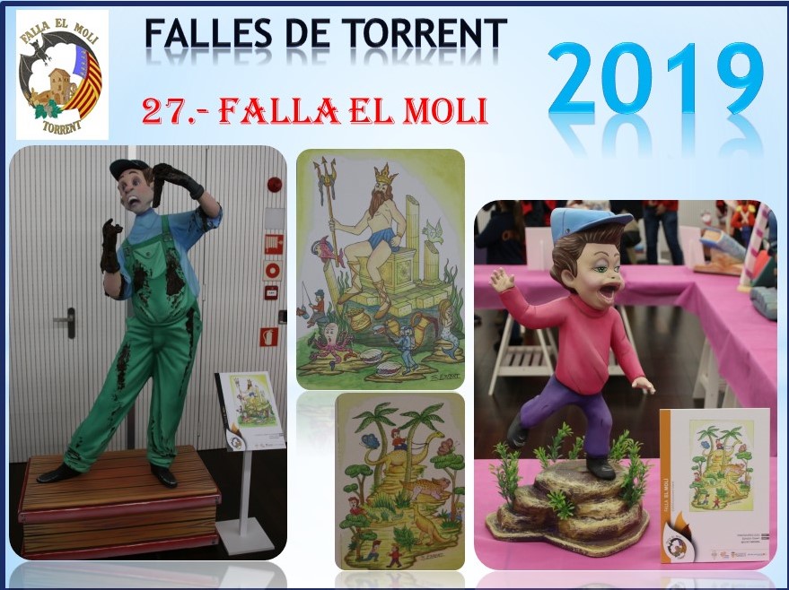  NINOTS EXPOSICIÓN Y BOCETOS FALLAS  2019 FALLA EL MOLI