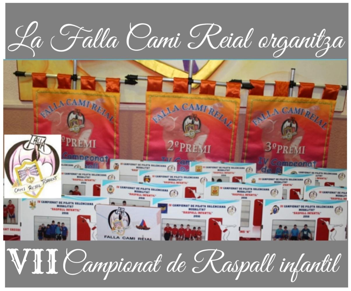  VII CONCURS DE RASPALL INFANTIL FALLA CAMI REIAL