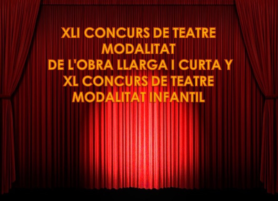  XLI CONCURS DE TEATRE FALLER Y XXXV CONCURS DE TEATRE INFANTIL 2019-2020 TORRENT