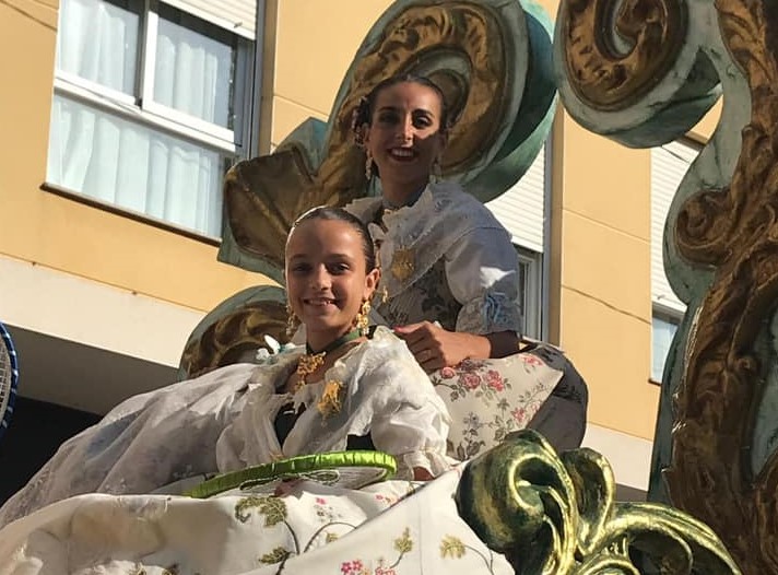  ALICIA Y SANDRA EN LA BATALLA DE FLORES DE SEGORBE 2019