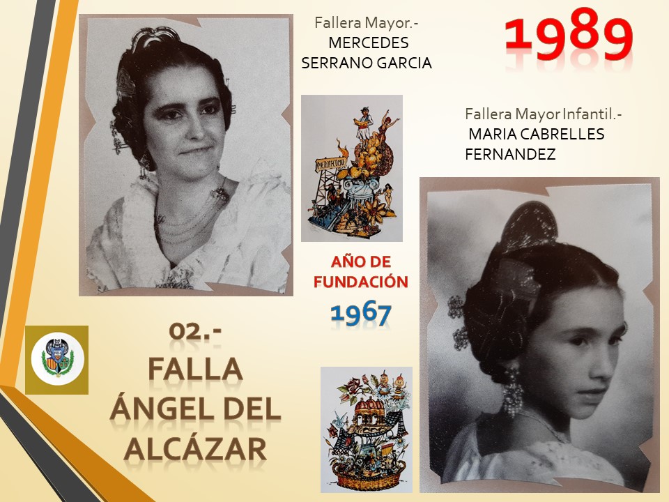  FALLAS EN EL RECUERDO AÑO 1989 FALLA ÁNGEL DEL ALCÁZAR