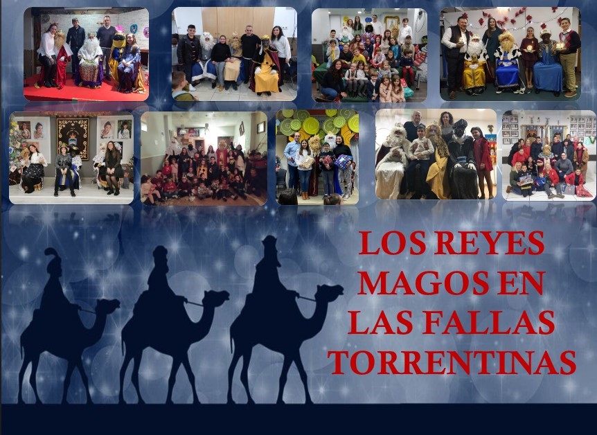  LOS REYES MAGOS PASAN POR LAS COMISIONES DE LAS FALLAS TORRENTINAS.