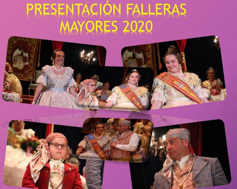  PRESENTACIÓN FALLERAS MAYORES  2020 FALLA CAMI REIAL