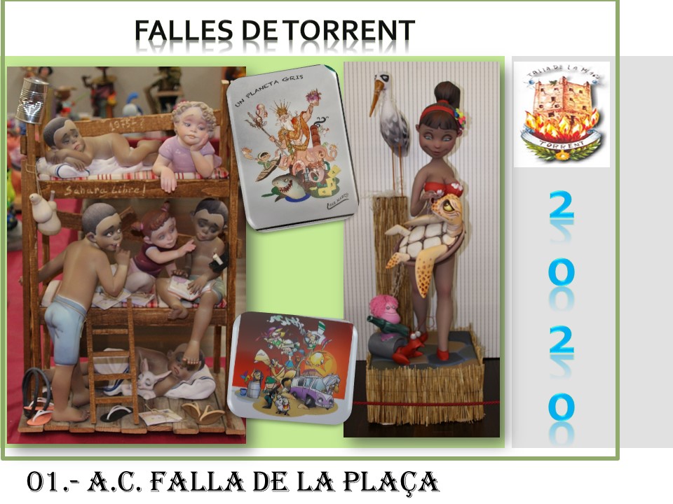  NINOTS EXPOSICIÓN Y BOCETOS FALLAS  2020 FALLA LA PLAÇA