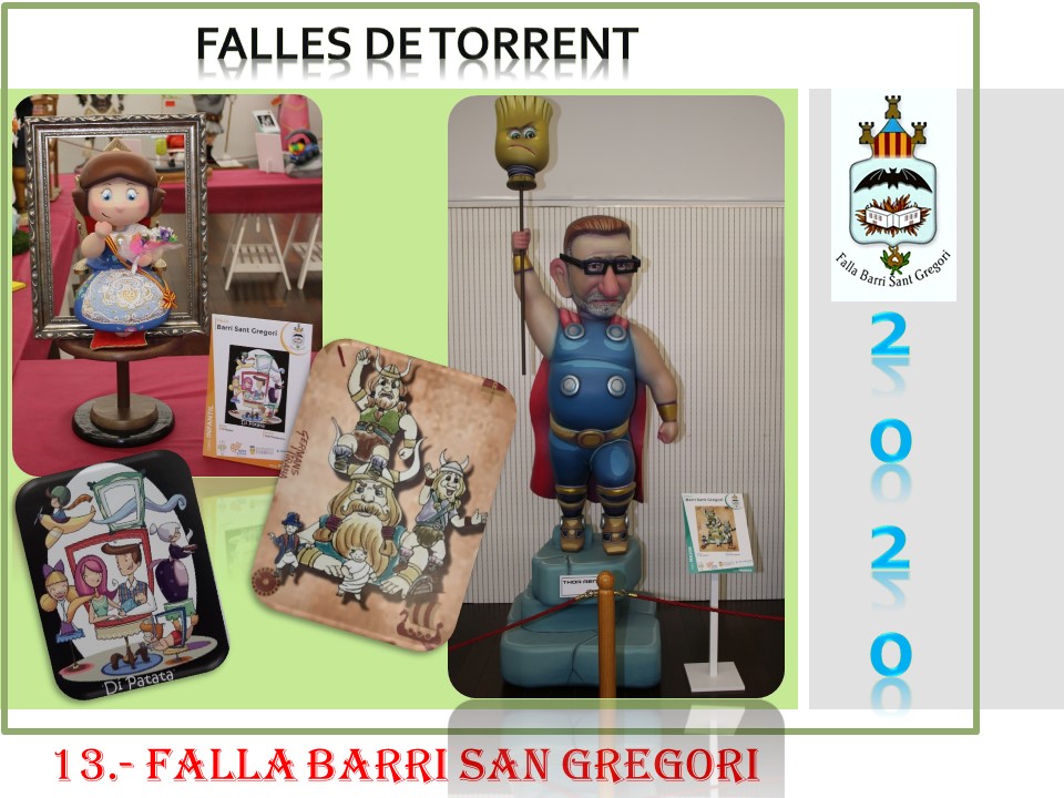  NINOTS EXPOSICIÓN Y BOCETOS FALLAS  2020 FALLA BARRI SANT GREGORI