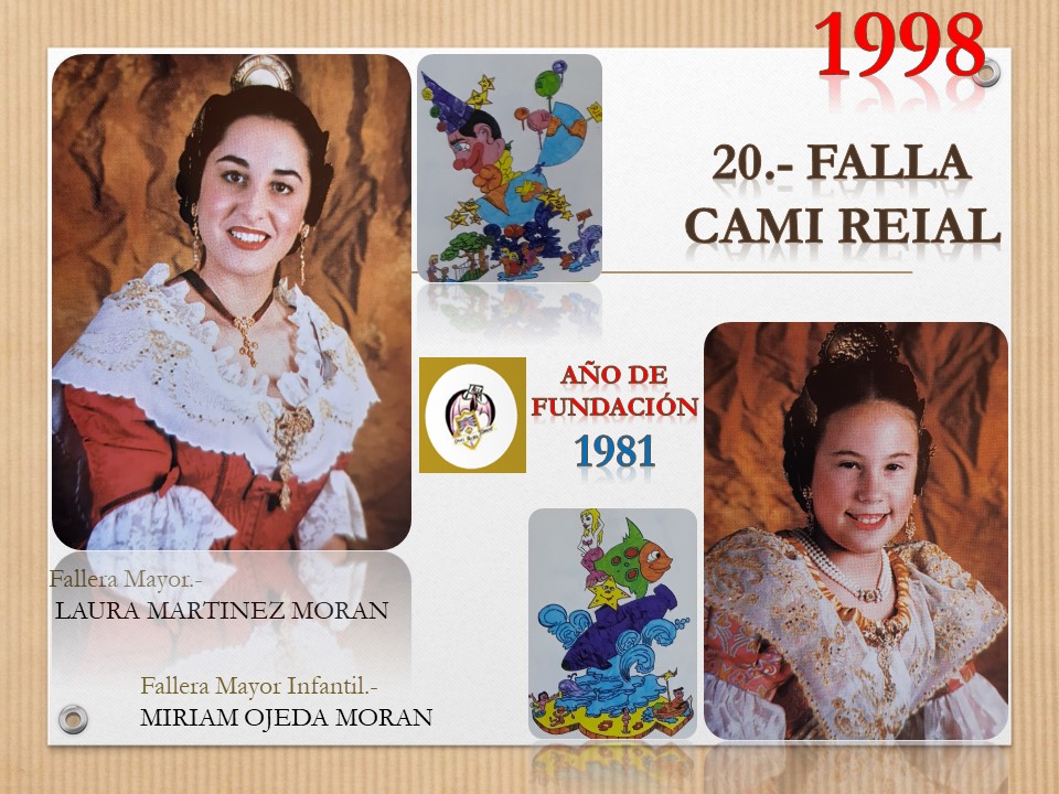  FALLAS EN EL RECUERDO AÑO 1998 FALLA CAMI REIAL