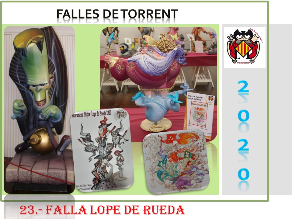  NINOTS EXPOSICIÓN Y BOCETOS FALLAS  2020 FALLA LOPE DE RUEDA – VERGE DEL PUIG