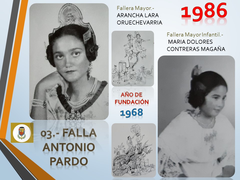  FALLAS EN EL RECUERDO AÑO 1986 FALLA ANTONIO PARDO