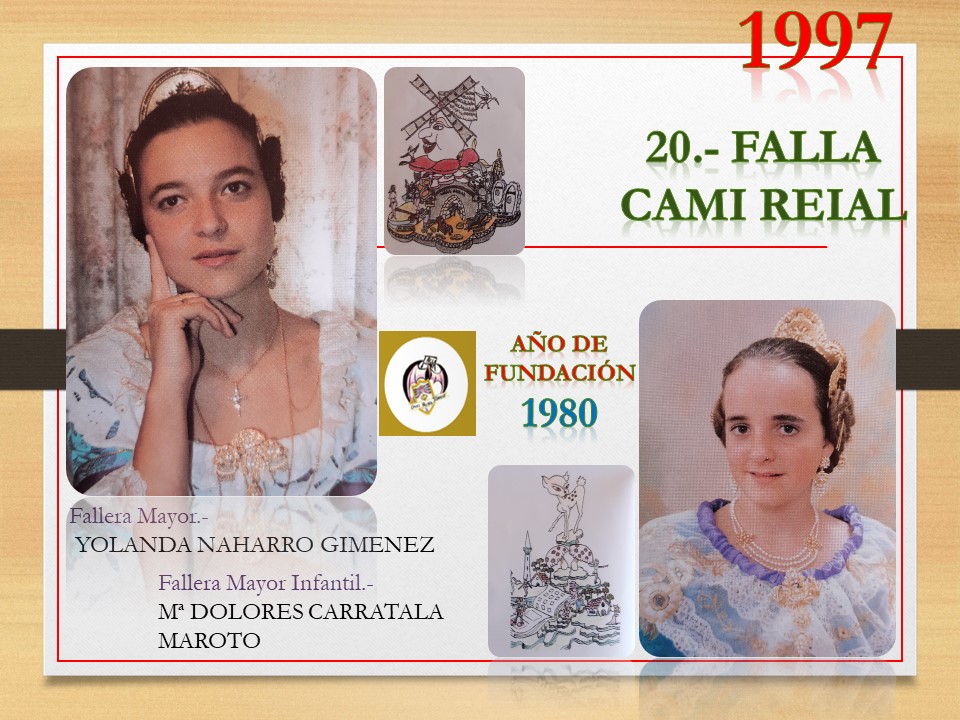  FALLAS EN EL RECUERDO AÑO 1997 FALLA CAMI REIAL