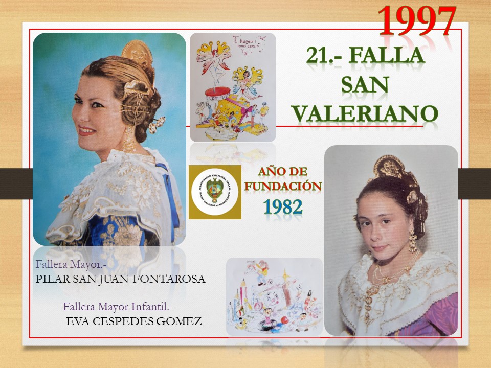  FALLAS EN EL RECUERDO AÑO 1997 FALLA SAN VALERIANO