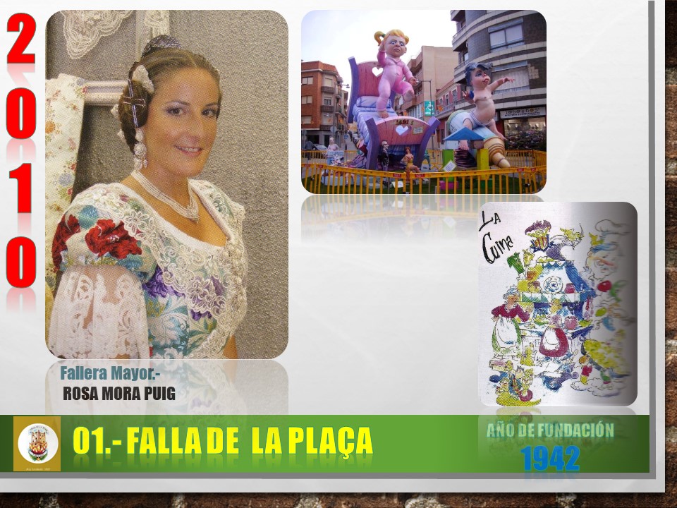  FALLAS EN EL RECUERDO DEL AÑO 2010 FALLA DE LA PLAÇA