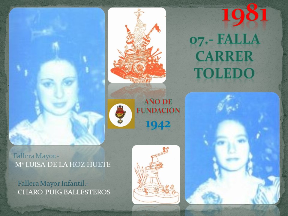  FALLAS EN EL RECUERDO AÑO 1981 – FALLA CARRER TOLEDO