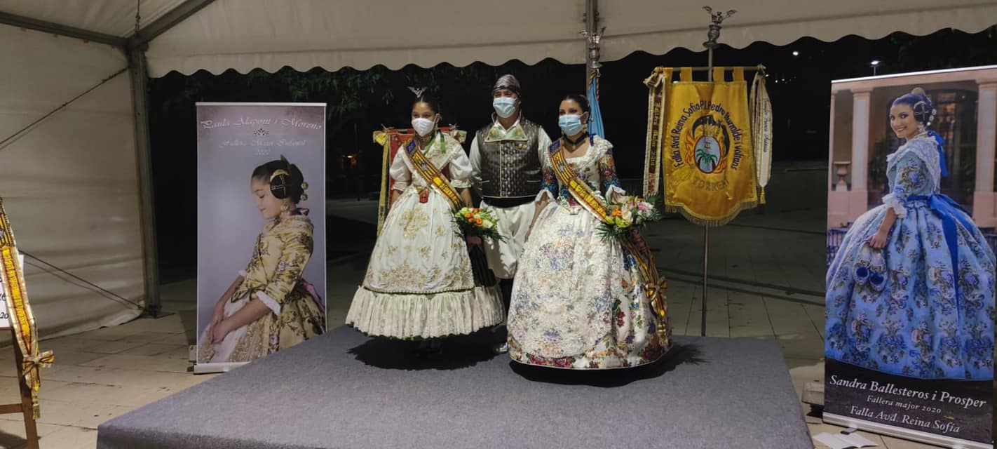  IMPOSICION DE BANDAS A LAS FALLERAS MAYORES 2021 AV. REINA SOFIA