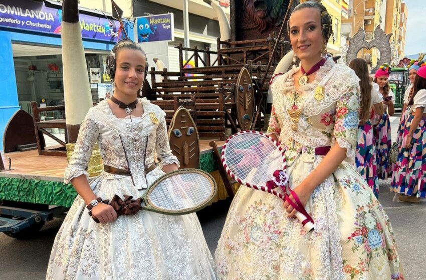  MARÍA Y VEGA, EN LA BATALLA DE FLORES DE SEGORBE 2023