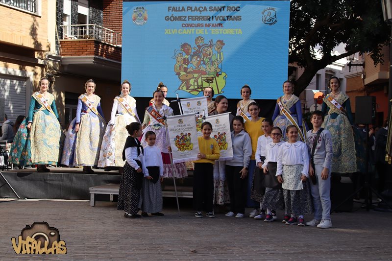  PREMIOS FALLA ANGEL DEL ALCAZAR, EN EL  CANT DE L´ESTORETA