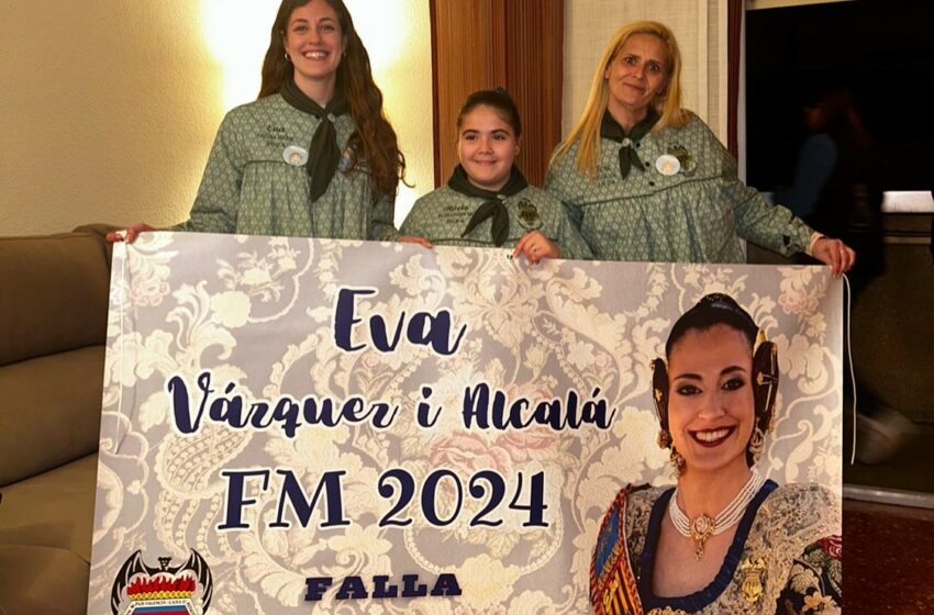  PUESTA DE BANDERAS A LA FALLERA MAYOR 2024